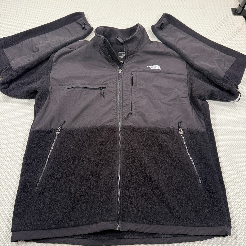Vintage The North Face Denali Jacket Mens 2XL Black Fleece Full Zip Polartec XXL